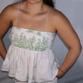 The Toile Peplum Top