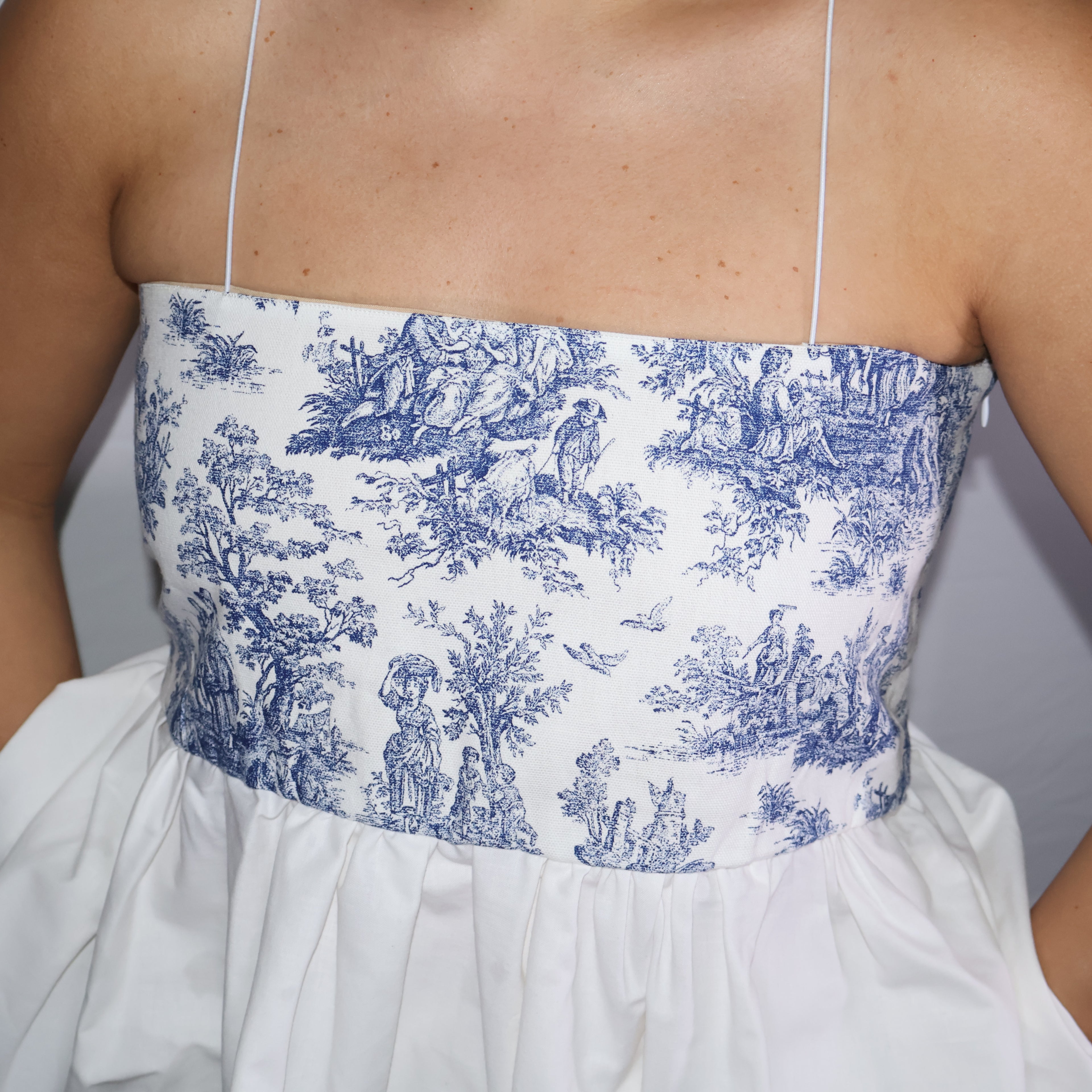 The Toile Peplum Top