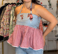 The Prairie Halter Peplum Top