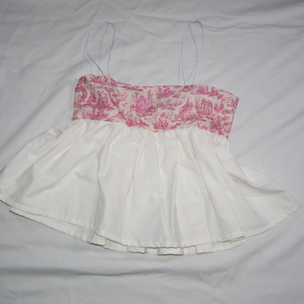 The Toile Peplum Top