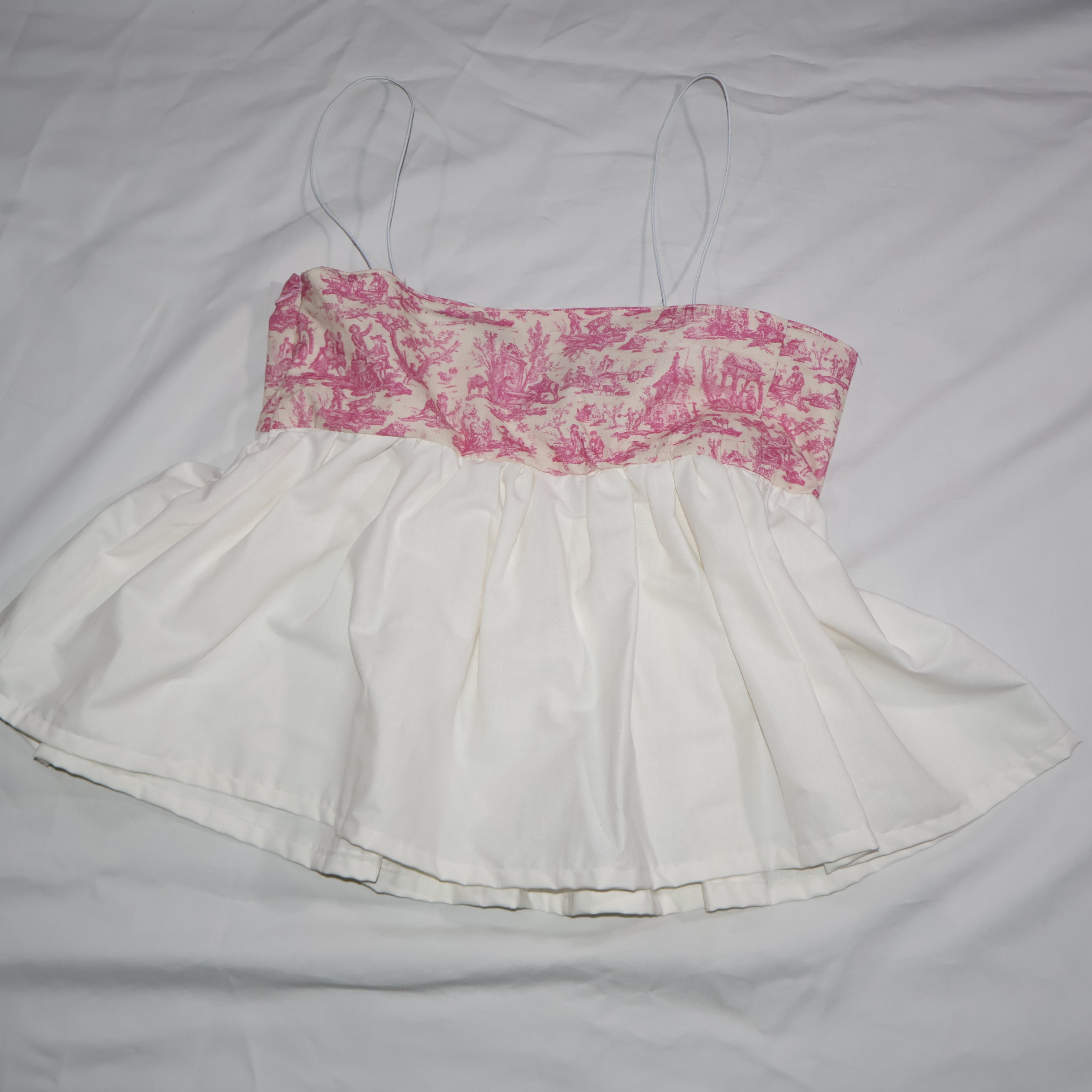 The Toile Peplum Top