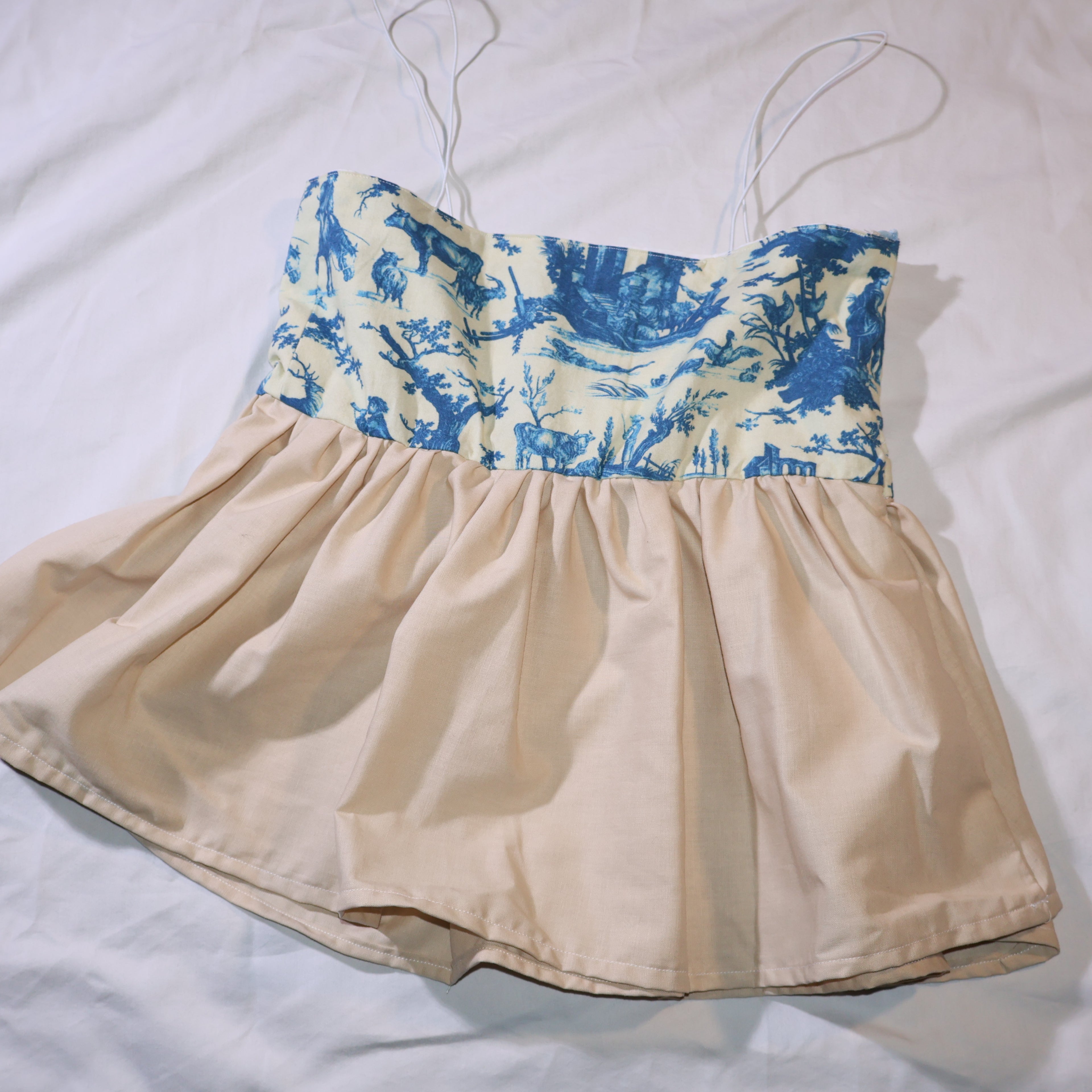 The Toile Peplum Top
