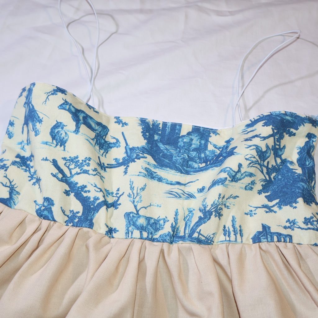 The Toile Peplum Top