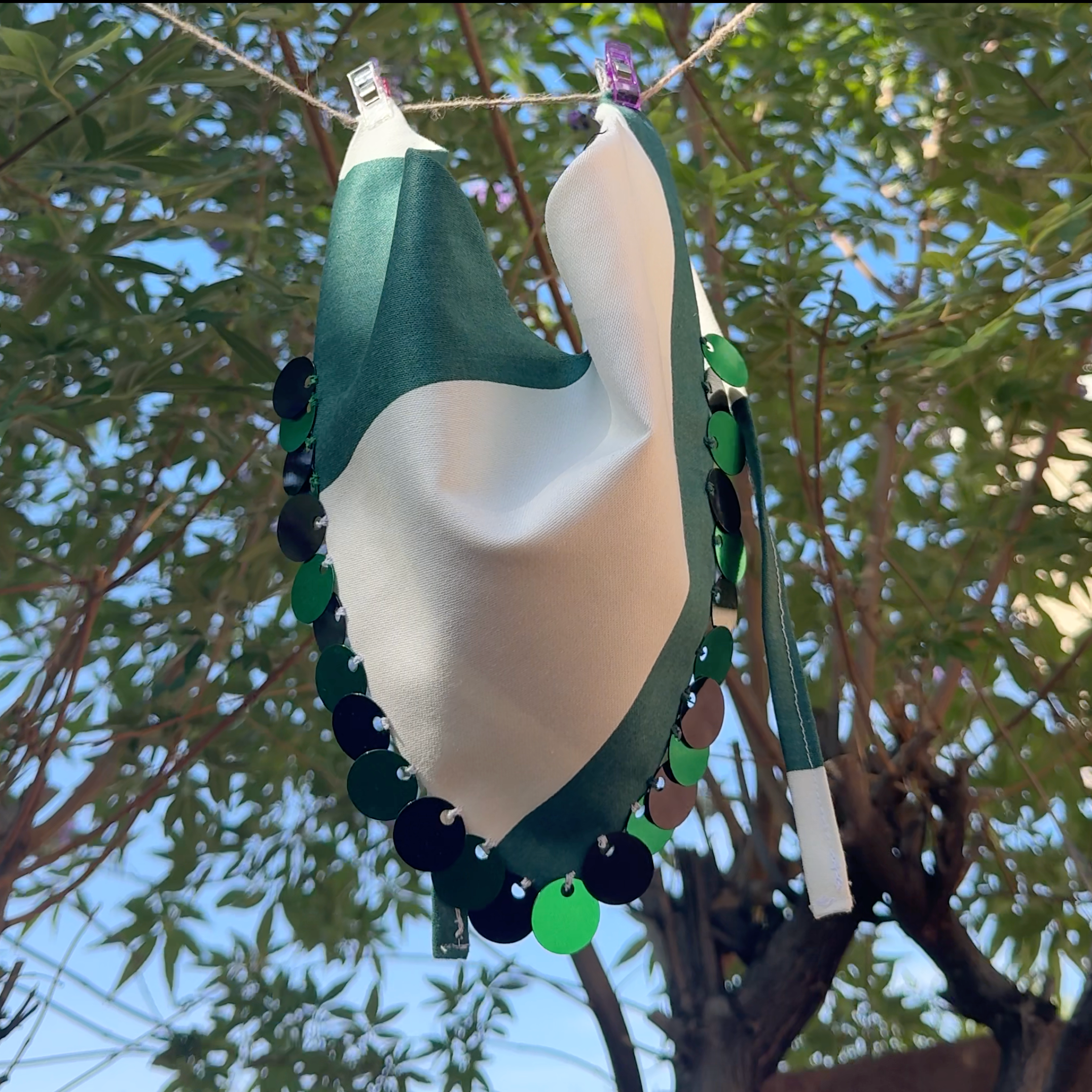 The Green Sequin Scarf