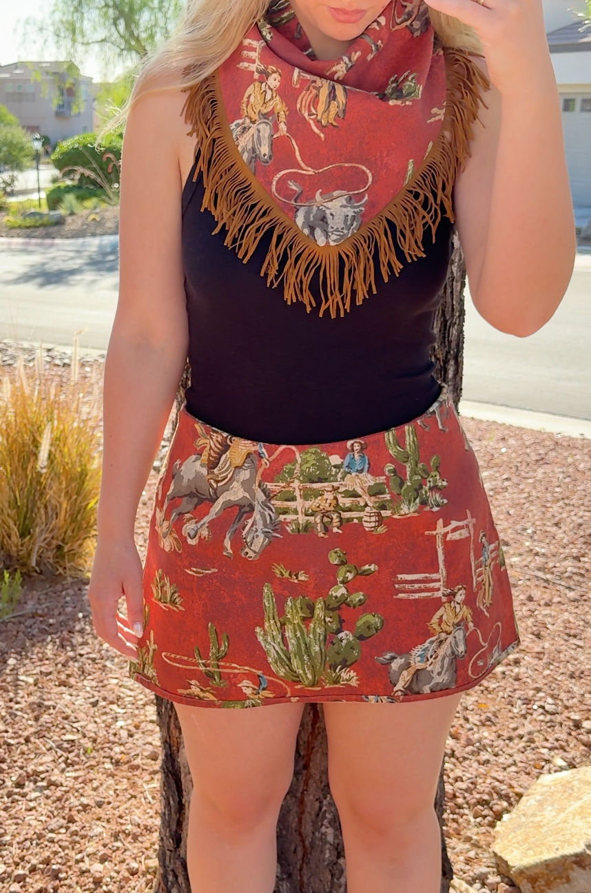 The Western Mini Skirt